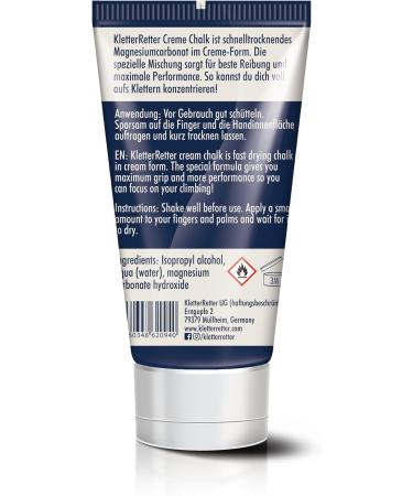 Climbing Rescuer Cream Chalk 150ml - High-Quality Quick-Drying Magnesia for Optimal Friction & Performance in Climbing & Bouldering - Buy Online on GoSupps.com