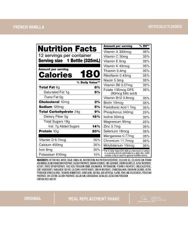 SlimFast Original French Vanilla Meal Replacement Shake - 10g Protein, 11 Fl. Oz Bottle - 4 Count x 3 Packs (12 Count) - Weight Loss Support, Ready to Drink - Packaging May Vary - Buy Online on GoSupps.com