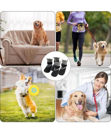 Fychuo Dog Socks Paws Stop Licking 4 Pack Dog Boots for Injured Paws Waterproof Dog Socks with Grips Dog Shoes Large Dog Walking Anti Slip Paw Protector for Dogs Pet - Buy Online on GoSupps.com