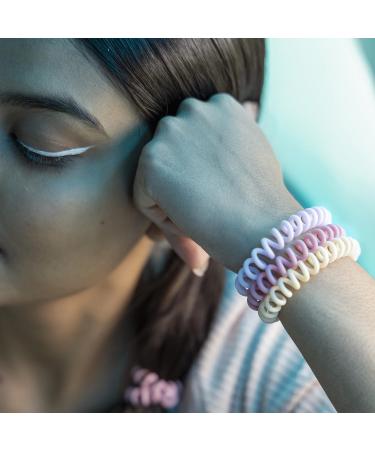 Invisibobble Dreamin' I Original Retro Hair Tie | 3 Spiral Hair Ties in Pink Purple & Yellow | Perfect for Girls & Women | Designed in Munich - Buy Online on GoSupps.com