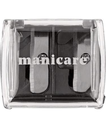 Manicare Dual Cosmetic Pencil Sharpener For Large And Small Lip Eye and Brow Pencils Eyeliner Lip Liner Catches Shavings Cosmetic Makeup Tool Duo Easy To Clean Eliminates Mess - Buy Online on GoSupps.com