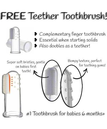 Bamboo Weaning Set + Toothbrush Teether | Baby Luxe 10 Piece Divided Suction Tableware Set for Self Feeding | Charcoal Grey - Buy Online on GoSupps.com