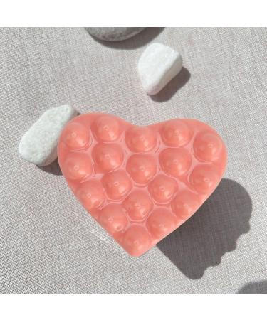 Ceramic Gua Sha Tool - Pink Heart Shape Facial Massage for Eye Face Neck & Skin Care | Universal Beauty Essential - Buy Online on GoSupps.com