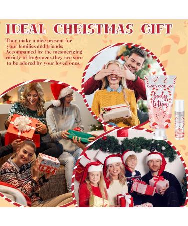 Sacubee 24 Set Christmas Candy Peppermint Cane Lip Balm and Body Lotion Bulk Christmas Hand Cream for Women Peppermint Lip Balm for Women Men Travel Size Body Lotion Gift - Buy Online on GoSupps.com