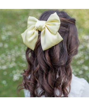 Buy Stylish Ivory Satin Loop Hair Clips for Women | Colorful Hair Clips & Loops for Girls - International Shipping - Buy Online on GoSupps.com