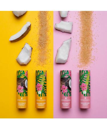 Orientana Lip Scrub Stick | Sugarcane Sweet | 99% Natural Vegan & Organic | Eco-Friendly Hydrating Lip Treatment | Moisturizing Peeling & Smoother - 4.2g - Buy Online on GoSupps.com