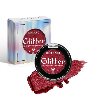 Buy Afflano Single Red Eyeshadow Palette - Shimmery Ultra Pigmented Dark Red Glitter for Multi-Dimensional Eye Looks | Perfect for Christmas Makeup | International Shipping Available - Buy Online on GoSupps.com