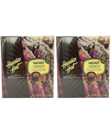 Hawaiian Host MacNut Crunch - Chocolate Covered Macadamias & Crisp Rice (2-Pack)