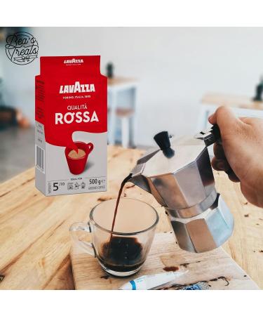 Ground Coffee and Syrup Hamper Bundle With Lavazza Qualit Rossa Coffee 500g Monin Coffee Syrup Gift Set Border Biscuits and Beas Treats 30ml Scoop - Buy Online on GoSupps.com