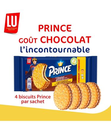 LU - Prince de Lu Chocolate - Crunchy Chocolate and Wheat Biscuit - Ideal for a Gourmet Snack - Family Maxi Set of Biscuits - - Buy Online on GoSupps.com