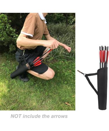 KRATARC Archery Crossbow Bolts Arrow Tube Hip Quiver Waist Hanged Carry Bag - 14.5 Depth | Fits 18 20 22 Arrows | Black - Buy Online on GoSupps.com