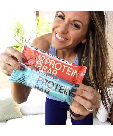 G2G Protein Bar - Peanut Butter Coconut Chocolate Whey Protein, Real Food, Gluten-Free, 8 Count (Pack of 8) - Buy Online on GoSupps.com