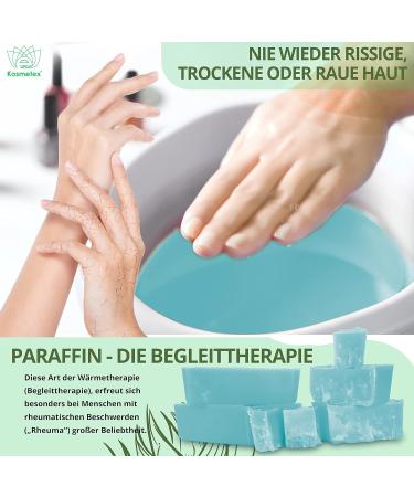 Kosmetex Wellness Aloe Vera Paraffin Bath - Relaxing Hand & Foot Treatment | 10x 500ml Paraffin Wax for Warmers - Buy Online on GoSupps.com