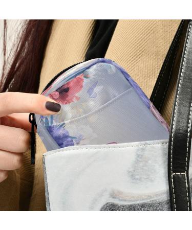 Buy Pfrewn 7 Day Floral Pill Organizer Case - Portable Pink & Purple Travel Pill Box for Vitamins & Supplements - Buy Online on GoSupps.com
