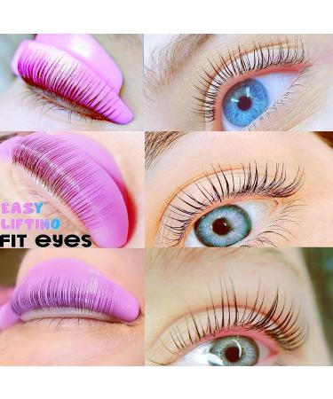Lash Lift Pads Shield Set - DIY Eyelash Perm Kit for Rapid Curling, Lifting, Tinting - 6 Sizes - Mega L Curl - Lavender Purple - Buy Online on GoSupps.com
