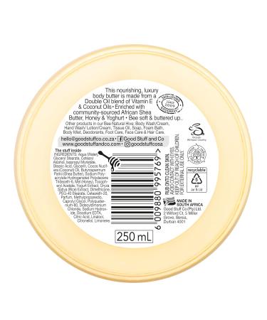 Good Stuff Bee Natural Body Butter - Deep Nourishing Wild Honey & Shea Butter 8.45 Fl Oz | International Shipping Available - Buy Online on GoSupps.com