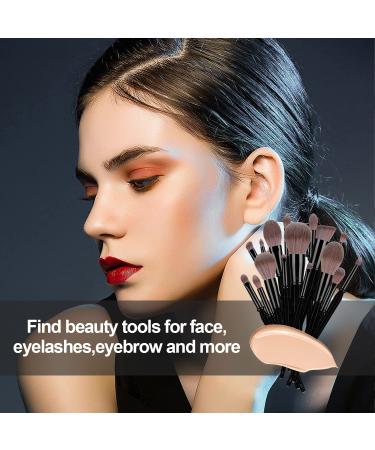 TEXAMO Professional Makeup Brush Set for Kabuki Foundation Powder Contour Blush Highlighter Eye Shadow - Black (C-Diamond Brush) with Cosmetics Bag - Buy Online on GoSupps.com