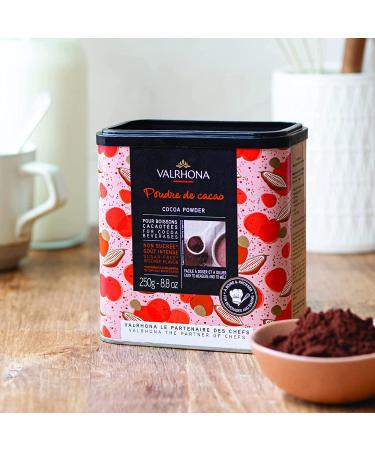 Valrhona 100% Pure Cocoa Powder 8.8oz (Pack of 2) - Premium Quality - Buy Online on GoSupps.com
