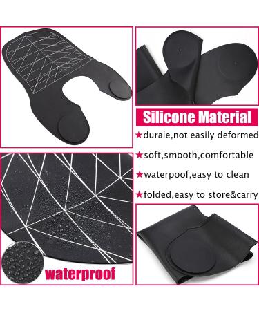 Hair Cutting Guide Collar - Silicone Waterproof Cutting Cape & Mat for Stylists | Ideal for Home & Salon Use - Buy Online on GoSupps.com