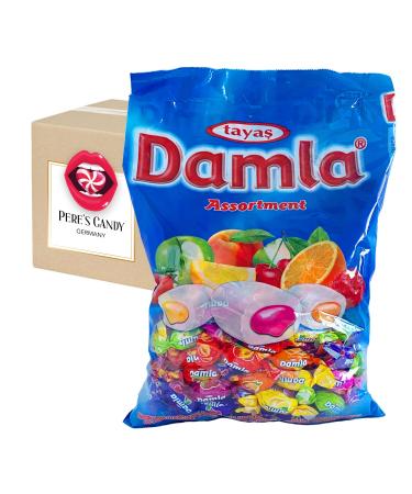 Damla 1kg chewing candy fruit mix filled | fruit gum with filling | fruity flavors Damla fruit mix filled