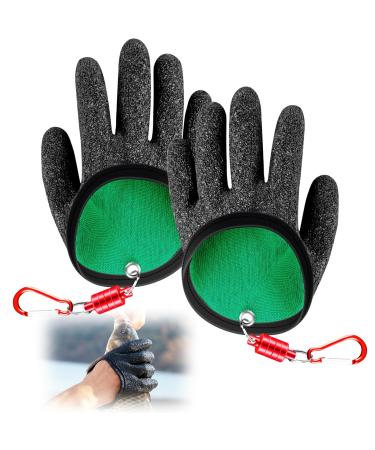 XNNMZHAO waterproof fishing gloves 2 pieces of predatory fish stab -resistant bite -proof waterproof gloves with anti -cut magnetic lock for safe handling of pike catfish