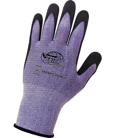 Global Glove 550XFT Tsunami Grip XFT Coated Gloves - Large - Black/Purple - Buy Online on GoSupps.com