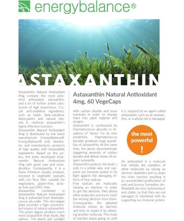 Astaxanthin with Lutein & Beta-Carotene | Vegan Antioxidant Supplement - 60 Capsules - No Preservatives - Haematococcus Algae - Buy Online on GoSupps.com