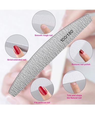 Nail Files and Buffers - Professional Nail Files Block for Nail Grinding Polishing Manicure Tools for Nail Art Gel Suit for Home and Salons Use - Buy Online on GoSupps.com