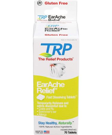 Earache Relief Tablets | 70 Count | The Relief Products - Buy Online on GoSupps.com