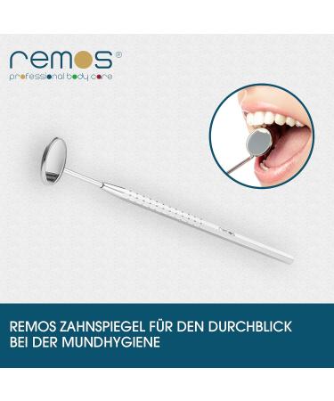 REMOS Tooth Eraser & Dental Mirror Set | Superior Oral Hygiene Tool Against Plaque | Ships Worldwide - Buy Online on GoSupps.com