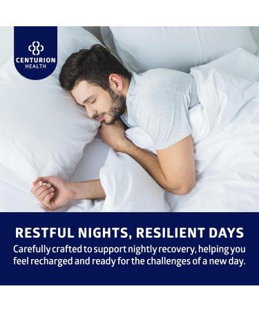 Centurion Defender PM 9-in-1 Natural Sleep + Immune Supplement for Recovery Immunity and Rest Support with Melatonin Quercetin Zinc Black Cumin Seed Perilla Leaf Extract and Vitamin C 60 Caps - Buy Online on GoSupps.com