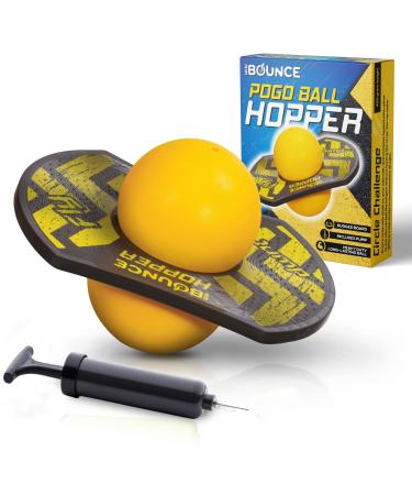 New Bounce Pogo Ball for Kids - Pogo Trick Board for Girls and Boys - Pogo Balance Bounce Ball (Grey)