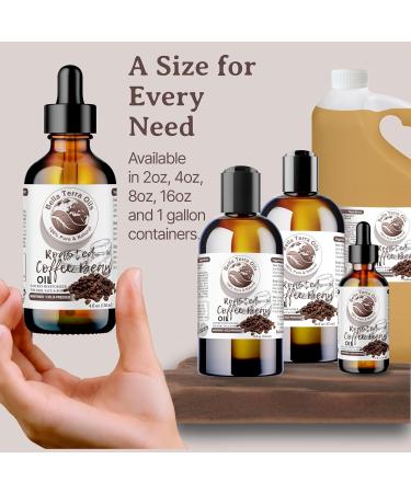 Bella Terra Roasted Coffee Bean Oil - 4oz | Flavorful Coffee Oils Rich in Chlorogenic Acid | Pure Coffee Experience - Buy Online on GoSupps.com