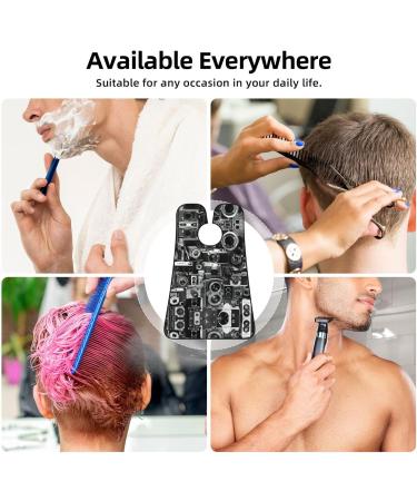 Retro Cool Camera Print Beard Bib Apron - Shaving Apron for Dad | Best Gifts for Men - Buy Online on GoSupps.com