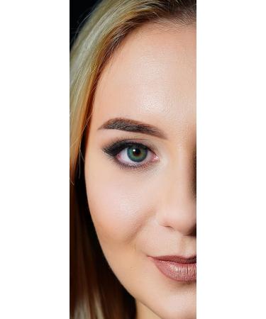Buy 2-Piece Starch-Free Colored Contact Lenses - Annual Soft Hydrogel in Mystery Deep Green | Natural Colors Series | Lens Container Included - Buy Online on GoSupps.com