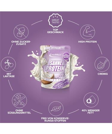 IronMaxx Cr me Protein - Sachet de 500g - Ingr dient de cuisine et de p tisserie riche en prot ines avec prot ines de lactos rum - Sans sucre ajout & moins gras que la cr me - Buy Online on GoSupps.com