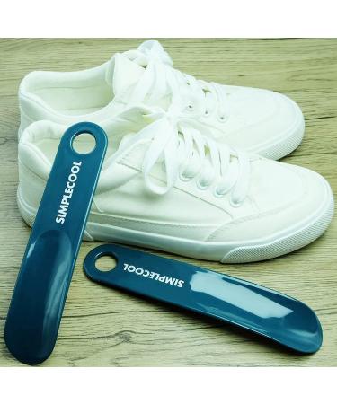 Simplecool Portable Plastic Shoe Horn - Durable Spoon Design for Men, Women, Seniors & Kids - Blue/7.5 - Buy Online on GoSupps.com
