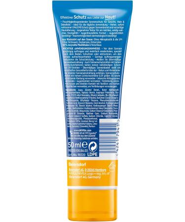 Nivea Sun Protection & Care Face Cream SPF 30 - 50ml | Immediate Sun Protection & 24h Moisture for Face Neck & Cleavage - Buy Online on GoSupps.com