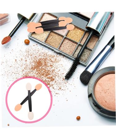 Outanaya 100pcs Double Ended Eyeshadow Brush Esponjas Para Maquillaje Double Sided Makeup Emulsion Black 6.5x1.3cm Black - Buy Online on GoSupps.com