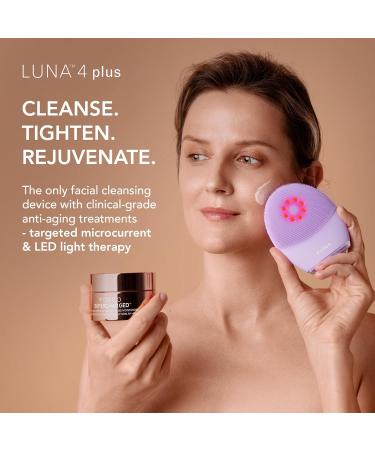FOREO Firm & Clean Bundle - Luna 4 Plus Sensitive Cleansing Brush + SERUM 2.0 + Night Mask - Near Infrared Light Therapy Set - Buy Online on GoSupps.com