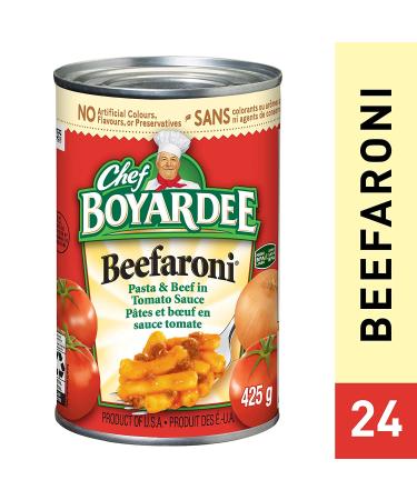 Chef Boyardee Beefaroni 15 oz 24 Pack: Buy Bulk Canned Pasta Online - Buy Online on GoSupps.com