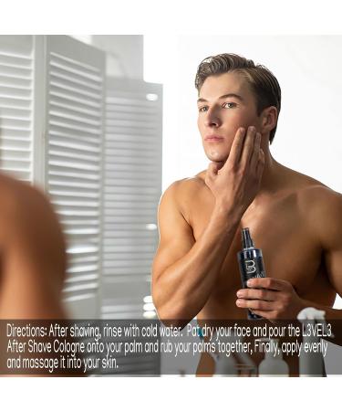 L3 Level 3 After Shave Spray Cologne - Softens Skin - Refreshes and Relieves Face and Skin - Styling Powder Included Midnight - Buy Online on GoSupps.com