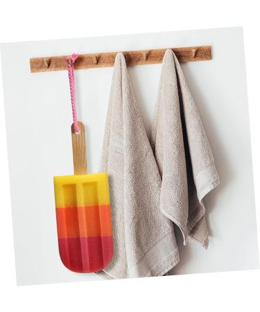 Healeved 3 Pcs Bath Sponge Set - Ice Cream Exfoliating Shower Sponge for Kids & Newborns - High Density Body Sponge with Handle for Back Cleansing - Buy Online on GoSupps.com