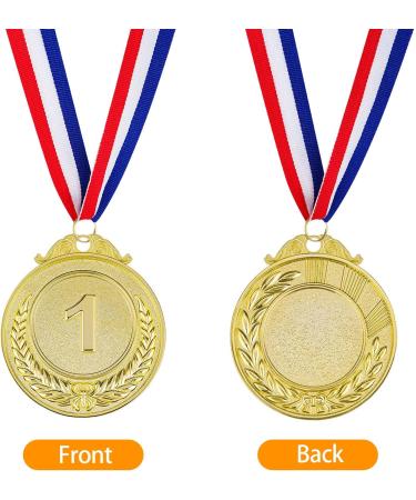 Olympic Style Metal Winner Awards with Neck Ribbon - Gold/Silver/Bronze (12PCS) - Buy Online on GoSupps.com