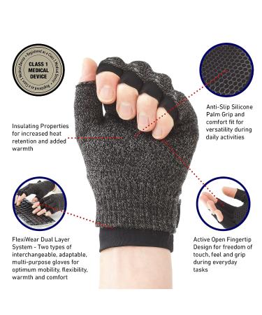Neo G Arthritis Gloves - Compression Gloves for Men and Women - Joint Pain Relief - Class 1 Medical Device - Large Size 21-23cm - Buy Online on GoSupps.com