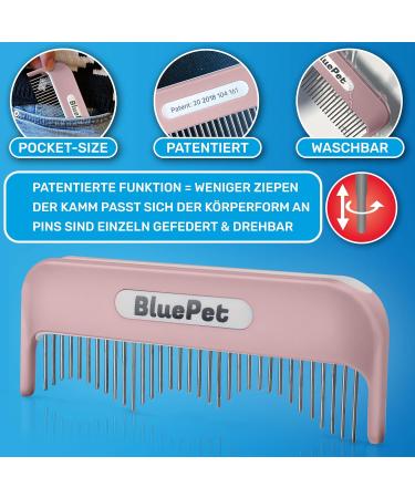 Bluepet Zauberkamm - Patented Rotating Comb for Long-Haired Dogs Cats & Humans - Effortlessly Removes Knots & Tangles - Buy Now! - Buy Online on GoSupps.com