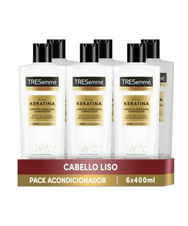 TRESemm TRESemm Keratin Smooth Conditioner for Frizzy or Damaged Hair with Marula Oil and Keratin - Pack of 6 x 400 ml