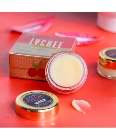 Lychee Lip Balm - Organic & Vegan Hydrating Lip Care | Natural Lip Brightening Cream for Dark Lips | Best Moisturizing Lip Balm (0.28 Fl oz - Buy Online on GoSupps.com