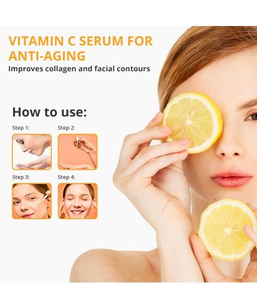 Vitamin C & Turmeric Face Oil Serum - Vegan-Friendly Skin Brightening & Youthful Glow - 20% L-Ascorbic Acid & Amino Acids - Buy Online on GoSupps.com