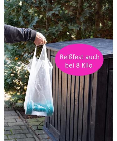 360 Premium Garbage Bags - 50L Tear-Resistant & Waterproof - 24 Pack with Stretcher Handles | International Shipping - Buy Online on GoSupps.com